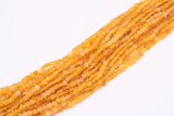 Amber Jade Beads 6mm Star Shaped Real Gemstone 15" Strand Smooth Gemstone Beads