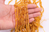 Cognac Topaz Jade Beads 6mm Star Shaped Real Gemstone 15" Strand Smooth Gemstone Beads