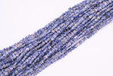 Natural Sodalite Beads 6mm Star Shaped Real Gemstone 15" Strand Smooth Gemstone Beads