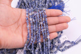 Natural Sodalite Beads 6mm Star Shaped Real Gemstone 15" Strand Smooth Gemstone Beads