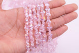 Pink AB Butterfly Crystal Beads 1 Strand
