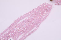 Small Butterfly Pink AB Crystal Beads 1 Full Strand