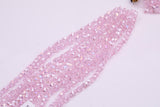 Small Butterfly Pink AB Crystal Beads 1 Full Strand