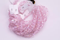 Small Butterfly Pink AB Crystal Beads 1 Full Strand