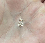 Lion Connector Permanent Jewelry Connector or Charm- Intricate Detail - 14kt gold filled or Sterling Silver - Made in the USA