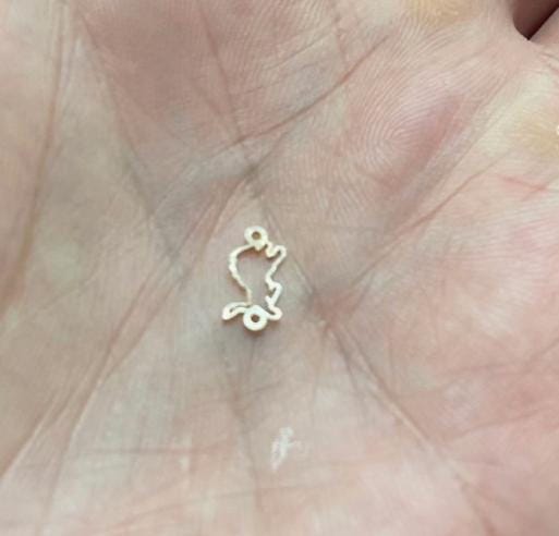 Lion Connector Permanent Jewelry Connector or Charm- Intricate Detail - 14kt gold filled or Sterling Silver - Made in the USA