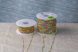 Rainbow- 1.5mm Gold-filled Or Sterling Silver Multi Color Close Tight Spacing Enamel Chain by the foot or 50 feet-- Permanent Jewelry Chain