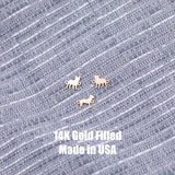 Bulldog French Bull Dog Pitbull Connector - 14Kt Gold Filled Sterling Silver - Animal Charms - Permanent Jewelry Supply