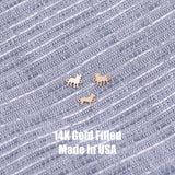 Bulldog French Bull Dog Pitbull Connector - 14Kt Gold Filled Sterling Silver - Animal Charms - Permanent Jewelry Supply