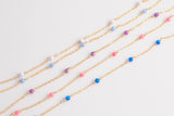 Opal Gold Filled Or Sterling Silver1.5mm Cable Chain, 14k gold filled, permanent jewelry chain, wholesale chain