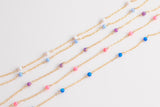 Opal Gold Filled Or Sterling Silver1.5mm Cable Chain, 14k gold filled, permanent jewelry chain, wholesale chain