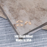 Heart Hands Love Connectors - 14Kt Gold Filled or Sterling Silver- Connectors - Bracelet or Necklace Permanent Jewelry Supply