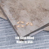 Heart Hands Love Connectors - 14Kt Gold Filled or Sterling Silver- Connectors - Bracelet or Necklace Permanent Jewelry Supply