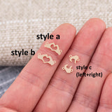 Heart Hands Love Connectors - 14Kt Gold Filled or Sterling Silver- Connectors - Bracelet or Necklace Permanent Jewelry Supply