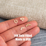 Taylor 13 Heart Hands Love Connectors - 14Kt Gold Filled or Sterling Silver- Connectors - Bracelet or Necklace Permanent Jewelry Supply