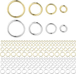 Gold Plated Silver White Gold PVD ION Plated Jump Rings - Brass 3mm 4mm 5mm 6mm 7mm 8mm 22 gauge 100 pcs per order