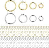 Gold Plated Silver White Gold PVD ION Plated Jump Rings - Brass 3mm 4mm 5mm 6mm 7mm 8mm 22 gauge 100 pcs per order