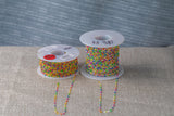 Skittle Rainbow- 1.5mm Gold-filled Or Sterling Silver Multi Enamel Chain by the foot or 50 feet-- Permanent Jewelry Chain-