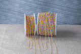 Pastel Multi- 1.5mm Gold-filled Or Sterling Silver Multi Color Enamel Chain by the foot or 50 feet-- Permanent Jewelry Chain