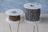 Black- 1.5mm Gold-filled Or Sterling Silver Multi Enamel Chain by the foot or 50 feet-- Permanent Jewelry Chain-