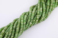 Green Jade Beads Roundel 8mm - Full Strand 15.5 inch Strand AAA Quality Smooth