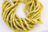 Natural Olive Jade Beads Roundel 8mm - Full Strand 15.5 inch Strand AAA Quality Smooth