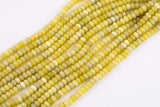 Natural Olive Jade Beads Roundel 8mm - Full Strand 15.5 inch Strand AAA Quality Smooth