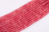 Strawberry Jade Beads Roundel 8mm - Full Strand 15.5 inch Strand AAA Quality Smooth