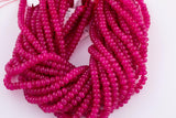 Magenta Pink Purple Jade Beads Roundel 8mm - Full Strand 15.5 inch Strand AAA Quality Smooth