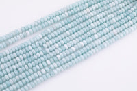 Aquamarine Light Blue Jade Beads Roundel 8mm - Full Strand 15.5 inch Strand AAA Quality Smooth