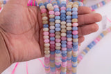 Multicolor Pastel Jade Beads Roundel 8mm - Full Strand 15.5 inch Strand AAA Quality Smooth