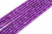 Amethyst Purple Jade Beads Roundel 8mm - Full Strand 15.5 inch Strand AAA Quality Smooth