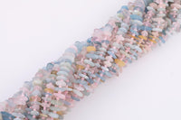 Natural Morganite Roundel Nugget Beads - about 10-16mm wide - Full Strand 15.5 inch Strand AAA Quality Smooth