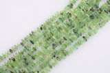 Natural Prehnite Green Garnet Roundel Nugget Beads - about 8-10mm wide - Full Strand 15.5 inch Strand AAA Quality Smooth