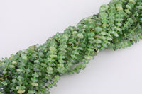 Natural Prehnite Green Garnet Roundel Nugget Beads - about 8-10mm wide - Full Strand 15.5 inch Strand AAA Quality Smooth