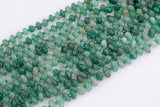 Natural Green Aventurine Roundel Nugget Beads - about 8-10mm wide - Full Strand 15.5 inch Strand AAA Quality Smooth