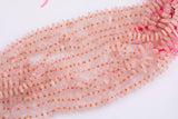 Natural Rose Quartz Roundel Nugget Beads - about 9-12mm wide - Full Strand 15.5 inch Strand AAA Quality Smooth