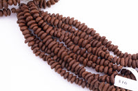 Organic Natural Coffee Bean Beads - Made with real coffee beans - untreated and natural - about 10mm - about 8 inches long