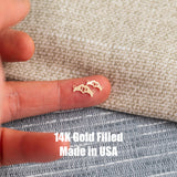 Taylor 13 Heart Hands Love Connectors - 14Kt Gold Filled or Sterling Silver- Connectors - Bracelet or Necklace Permanent Jewelry Supply