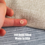 Taylor 13 Heart Hands Love Connectors - 14Kt Gold Filled or Sterling Silver- Connectors - Bracelet or Necklace Permanent Jewelry Supply