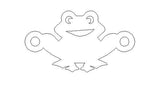 gold filled Frog connector - sterling silver or gold filled- permanent jewelry word connectors- charm, pendant,