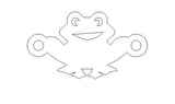gold filled Frog connector - sterling silver or gold filled- permanent jewelry word connectors- charm, pendant,
