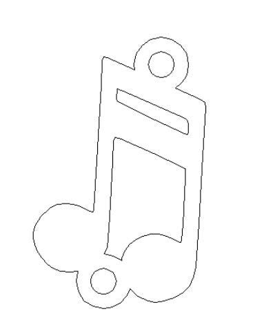 Music Musical Note Connector - Permanent Jewelry Connectors - 14kt gold filled or Sterling Silver - Made in the USA