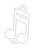 Music Musical Note Connector - Permanent Jewelry Connectors - 14kt gold filled or Sterling Silver - Made in the USA