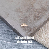 Taco Connector for Permanent Jewelry - 14Kt Gold Filled Sterling Silver - Permanent Jewelry Supply - Permanent Jewelry Connector Charms