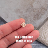 Ladybug Connector for Permanent Jewelry - 14Kt Gold Filled Sterling Silver - Permanent Jewelry Supply - Permanent Jewelry Connector Charms