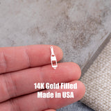 Wine Bottle Connector - Permanent Jewelry Connectors - 14kt gold filled or Sterling Silver - Made in the USA