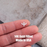 Bat Connector Halloween Connectors - Permanent Jewelry Connectors - 14kt gold filled or Sterling Silver - Made in the USA