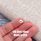 Gothic ghost nightmare skull Connector Halloween - Permanent Jewelry Connectors - 14kt gold filled or Sterling Silver - Made in the USA