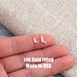 Cowboy Boots Connector - 14Kt Gold Filled or Sterling Silver- Boots Connectors - Bracelet or Necklace - Permanent Jewelry Supply